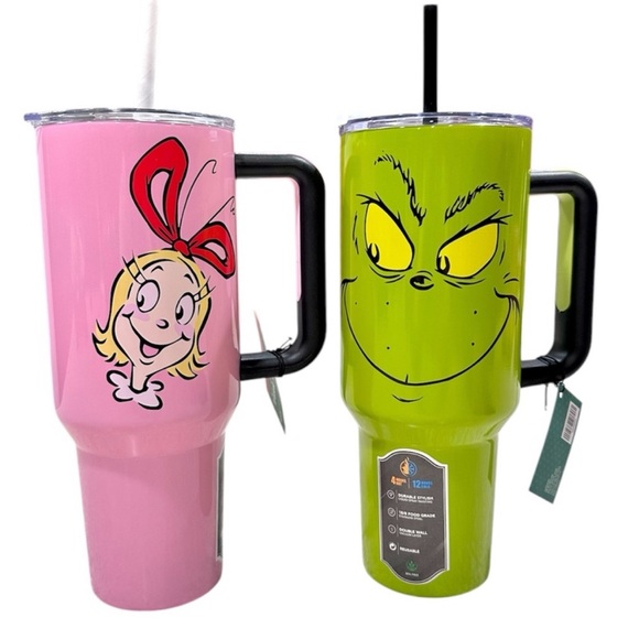 🎄 The Grinch “Cindy Lou” Christmas Dr. Seuss tumbler Stainless Steel 40oz NEW - Picture 2 of 5